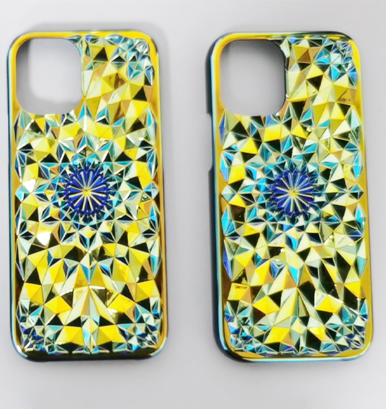菱形电镀幻彩手机壳